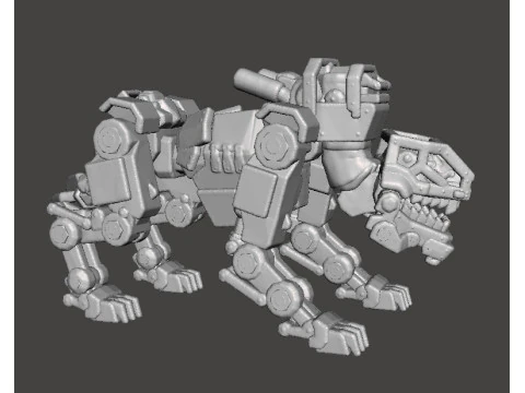 PANZERHUND 1946 PROTOTYPE MINIATURE MODEL FIGURE FOR SCIFI GAMES RPG DND 3D Print Model