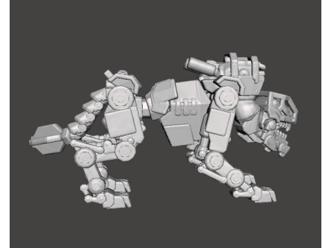 PANZERHUND 1946 PROTOTYPE MINIATURE MODEL FIGURE FOR SCIFI GAMES RPG DND 3D-printmodel