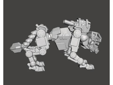 PANZERHUND 1946 PROTOTYPE MINIATURE MODEL FIGURE FOR SCIFI GAMES RPG DND 3D Print Model