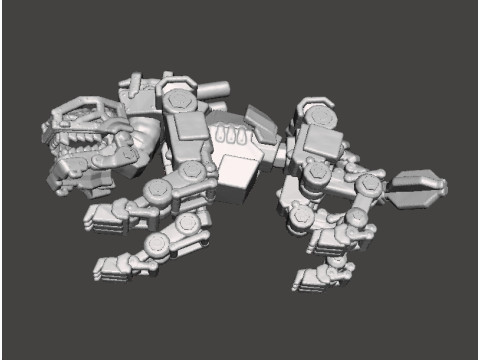 PANZERHUND 1946 PROTOTYPE MINIATURE MODEL FIGURE FOR SCIFI GAMES RPG DND 3D-printmodel