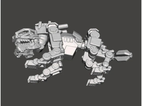 PANZERHUND 1946 PROTOTYPE MINIATURE MODEL FIGURE FOR SCIFI GAMES RPG DND 3D Print Model
