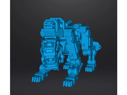 PANZERHUND 1946 PROTOTYPE MINIATURE MODEL FIGURE FOR SCIFI GAMES RPG DND 3D Print Model