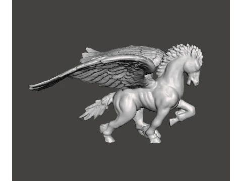 飞马奔腾微缩模型，适用于奇幻游戏角色扮演游戏 DND 3D 打印模型