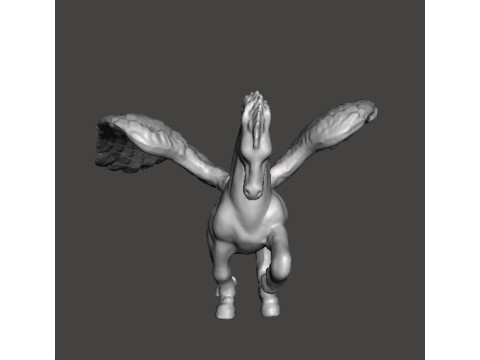 PEGASUS GALLOPING MINIATURE MODEL FOR FANTASY GAMES RPG DND 3D Print Model