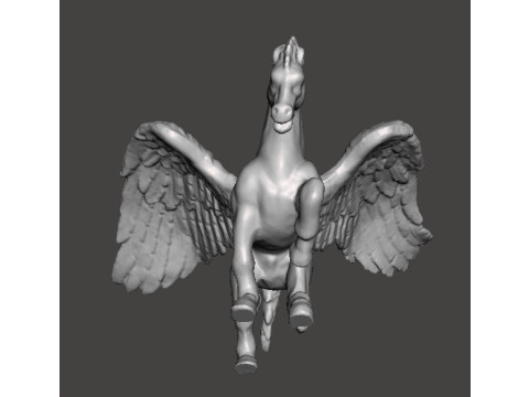 PEGASUS GALLOPING MINIATURE MODEL FOR FANTASY GAMES RPG DND 3D Print Model