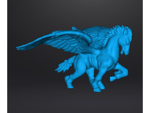 PEGASUS GALLOPING MINIATURE MODEL FOR FANTASY GAMES RPG DND 3D Print Model