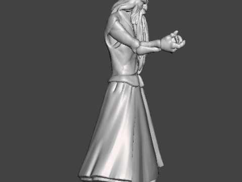 WIZARDS BLACKWOLF MINIATURE MODEL FANTASY DND RPG 3D-Druckmodell