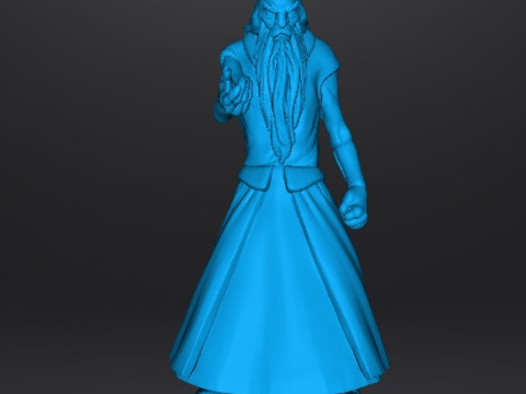 WIZARDS BLACKWOLF MINIATURE MODEL FANTASY DND RPG 3D-Druckmodell