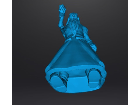 WIZARDS BLACKWOLF MINIATURE MODEL FANTASY DND RPG 3D-Druckmodell