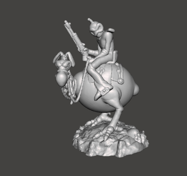 WIZARDS NECRON99 PEACE ON HORSE MINIATURE MODEL FANTASY DND RPG 3Dプリントモデル .c4d .max .obj .3ds .fbx .stl .blend