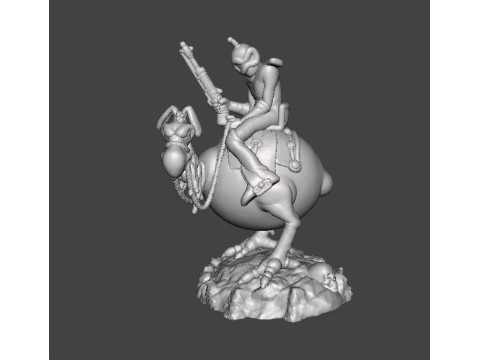 WIZARDS NECRON99 PEACE ON HORSE MINIATURE MODEL FANTASY DND RPG 3D Print Model