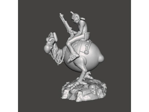 WIZARDS NECRON99 PEACE ON HORSE MODELLO IN MINIATURA FANTASY DND RPG Modello di stampa 3D