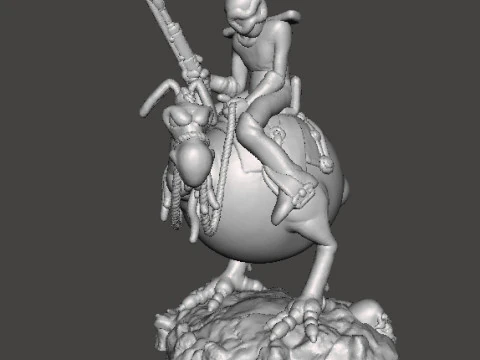 WIZARDS NECRON99 PEACE ON HORSE MODELLO IN MINIATURA FANTASY DND RPG Modello di stampa 3D