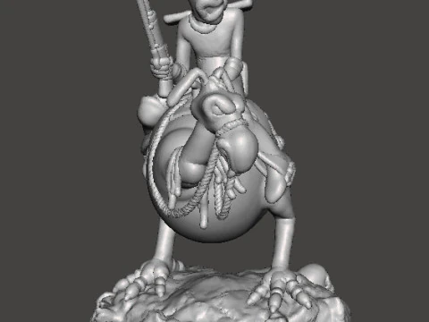 WIZARDS NECRON99 PEACE ON HORSE MODELLO IN MINIATURA FANTASY DND RPG Modello di stampa 3D