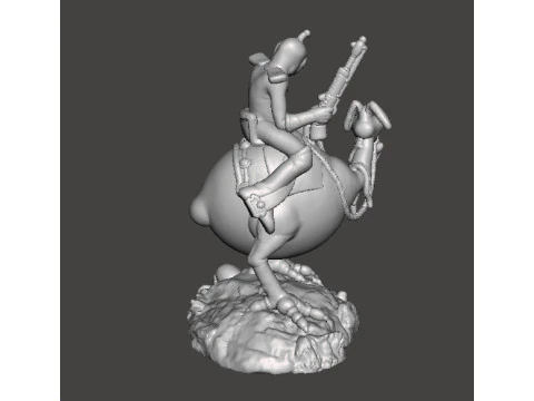 WIZARDS NECRON99 PEACE ON HORSE MODELLO IN MINIATURA FANTASY DND RPG Modello di stampa 3D