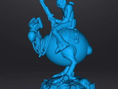 WIZARDS NECRON99 PEACE ON HORSE MINIATURE MODEL FANTASY DND RPG 3Dプリントモデル