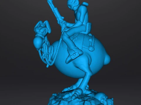 WIZARDS NECRON99 PEACE ON HORSE MODELLO IN MINIATURA FANTASY DND RPG Modello di stampa 3D