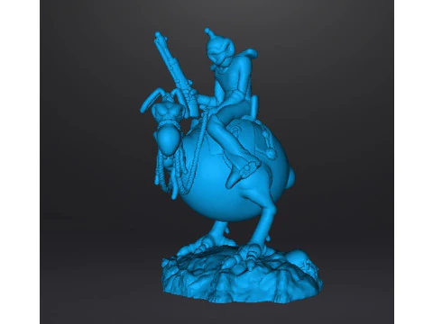 WIZARDS NECRON99 PEACE ON HORSE MODELLO IN MINIATURA FANTASY DND RPG Modello di stampa 3D