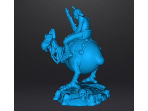 WIZARDS NECRON99 PEACE ON HORSE MINIATURE MODEL FANTASY DND RPG 3Dプリントモデル