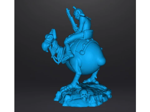 WIZARDS NECRON99 PEACE ON HORSE MODELLO IN MINIATURA FANTASY DND RPG Modello di stampa 3D