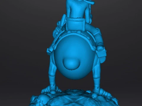 WIZARDS NECRON99 PEACE ON HORSE MODELLO IN MINIATURA FANTASY DND RPG Modello di stampa 3D