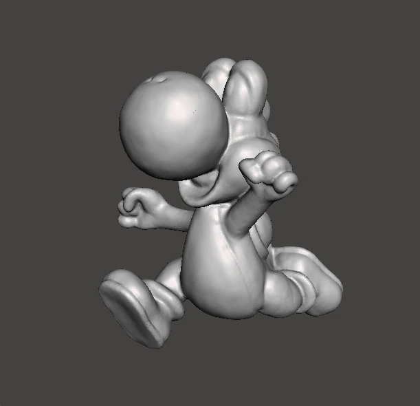 YOSHI JUMP PVC MINIATURE MODEL GASHAPON TOY FANTASY GAMES RPG DND 3D Print Model .c4d .max .obj .3ds .fbx .stl .blend 