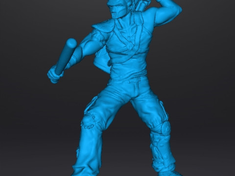 CASEY JONES MINIATURE MODEL FOR FANTASY GAMES RPG DND 3Dプリントモデル