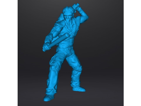 CASEY JONES MINIATURE MODEL FOR FANTASY GAMES RPG DND 3Dプリントモデル