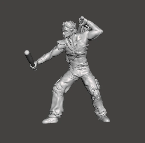 MODELO EM MINIATURA DE CASEY JONES PARA JOGOS DE FANTASIA RPG DND Modelo de Impressão 3D .c4d .max .obj .3ds .fbx .stl .blend