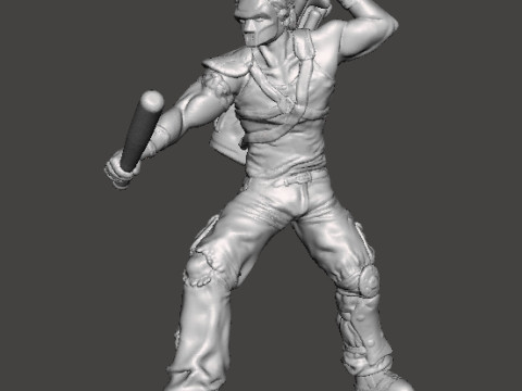 CASEY JONES MINIATURE MODEL FOR FANTASY GAMES RPG DND 3Dプリントモデル