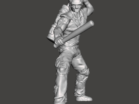 CASEY JONES MINIATURE MODEL FOR FANTASY GAMES RPG DND 3Dプリントモデル