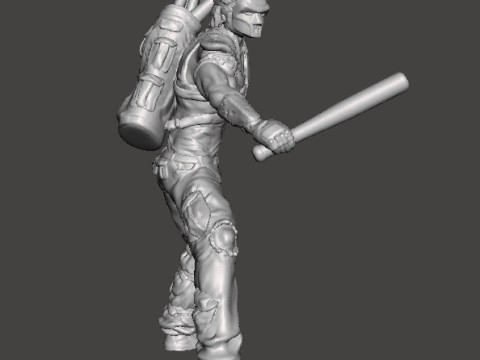 CASEY JONES MINIATURE MODEL FOR FANTASY GAMES RPG DND 3Dプリントモデル