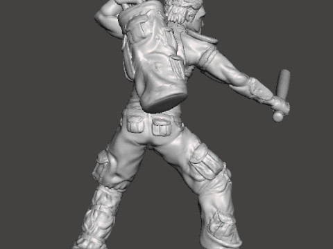CASEY JONES MINIATURE MODEL FOR FANTASY GAMES RPG DND 3Dプリントモデル