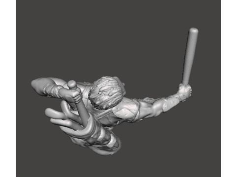 CASEY JONES MINIATURE MODEL FOR FANTASY GAMES RPG DND 3Dプリントモデル