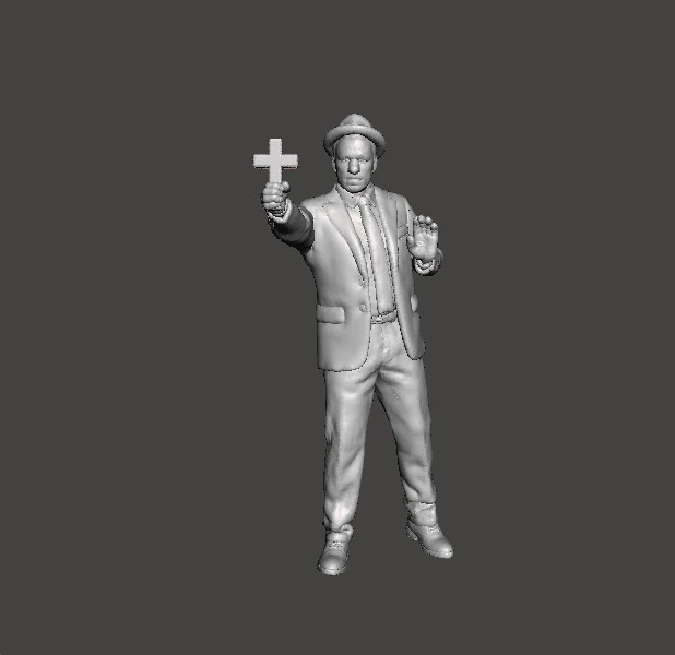KOLCHAK NIGHT STALKER MINIATURE MODEL FOR FANTASY OR HORROR GAMES RPG DND 3D Print Model .c4d .max .obj .3ds .fbx .stl .blend 