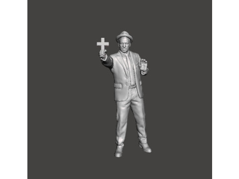 KOLCHAK NIGHT STALKER MINIATURE MODEL FOR FANTASY OR HORROR GAMES RPG DND 3Dプリントモデル