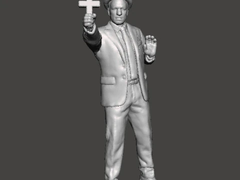 KOLCHAK NIGHT STALKER MINIATURE MODEL FOR FANTASY OR HORROR GAMES RPG DND 3D Print Model