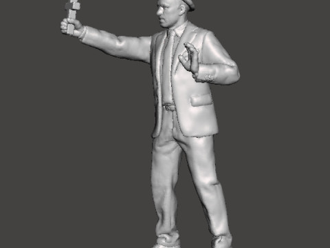 KOLCHAK NIGHT STALKER MINIATURE MODEL FOR FANTASY OR HORROR GAMES RPG DND 3D-printmodel