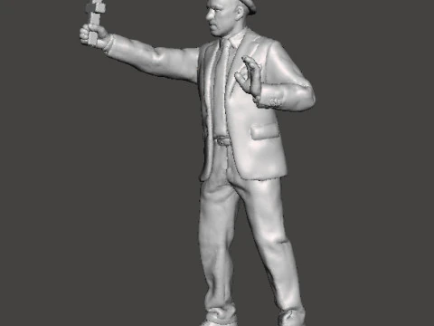 KOLCHAK NIGHT STALKER MINIATURE MODEL FOR FANTASY OR HORROR GAMES RPG DND 3D Print Model