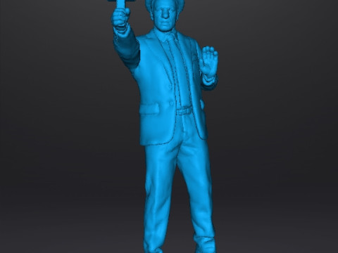 KOLCHAK NIGHT STALKER MINIATURE MODEL FOR FANTASY OR HORROR GAMES RPG DND 3D-printmodel
