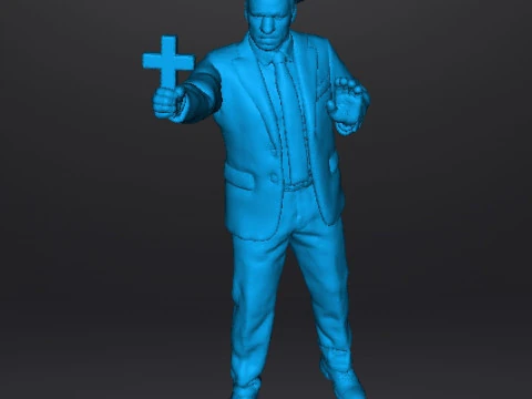 KOLCHAK NIGHT STALKER MINIATURE MODEL FOR FANTASY OR HORROR GAMES RPG DND 3D Print Model