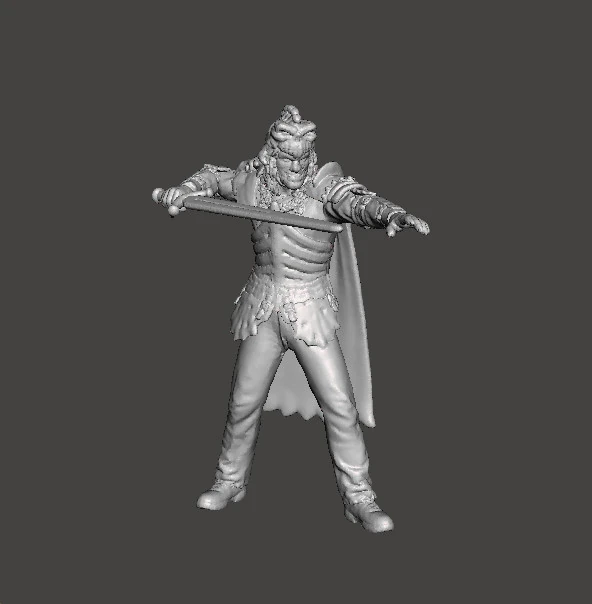 EVIL ASH MINIATURE MODEL FOR FANTASY OR HORROR GAMES RPG DND 3D Print Model .c4d .max .obj .3ds .fbx .stl .blend 