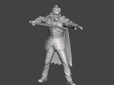 EVIL ASH MINIATURE MODEL FOR FANTASY OR HORROR GAMES RPG DND 3Dプリントモデル