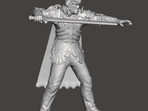 EVIL ASH MINIATURE MODEL FOR FANTASY OR HORROR GAMES RPG DND Modelo de Impressão 3D