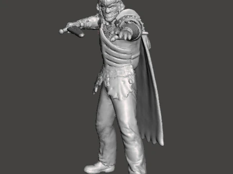 EVIL ASH MINIATURE MODEL FOR FANTASY OR HORROR GAMES RPG DND 3D Print Model