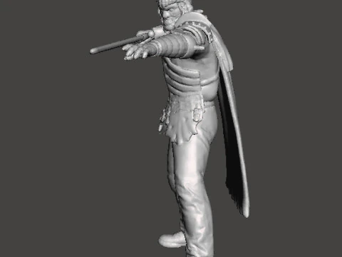 EVIL ASH MINIATURE MODEL FOR FANTASY OR HORROR GAMES RPG DND 3D Print Model