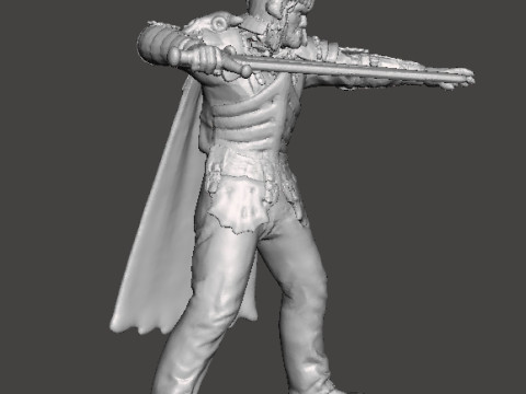 EVIL ASH MINIATURE MODEL FOR FANTASY OR HORROR GAMES RPG DND Modelo de Impressão 3D