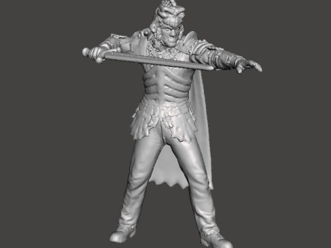 EVIL ASH MINIATURE MODEL FOR FANTASY OR HORROR GAMES RPG DND Modelo de Impressão 3D