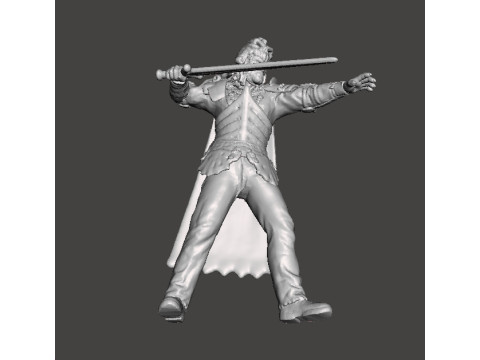 EVIL ASH MINIATURE MODEL FOR FANTASY OR HORROR GAMES RPG DND Modelo de Impressão 3D