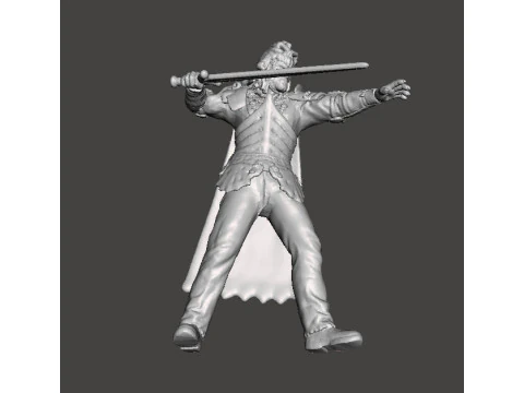 EVIL ASH MINIATURE MODEL FOR FANTASY OR HORROR GAMES RPG DND 3D Print Model